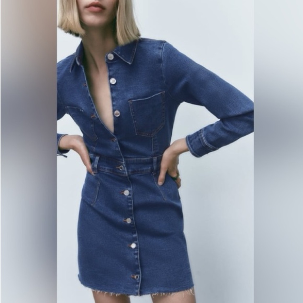 🎀 Zara Denim Shirt Dress 🎀
